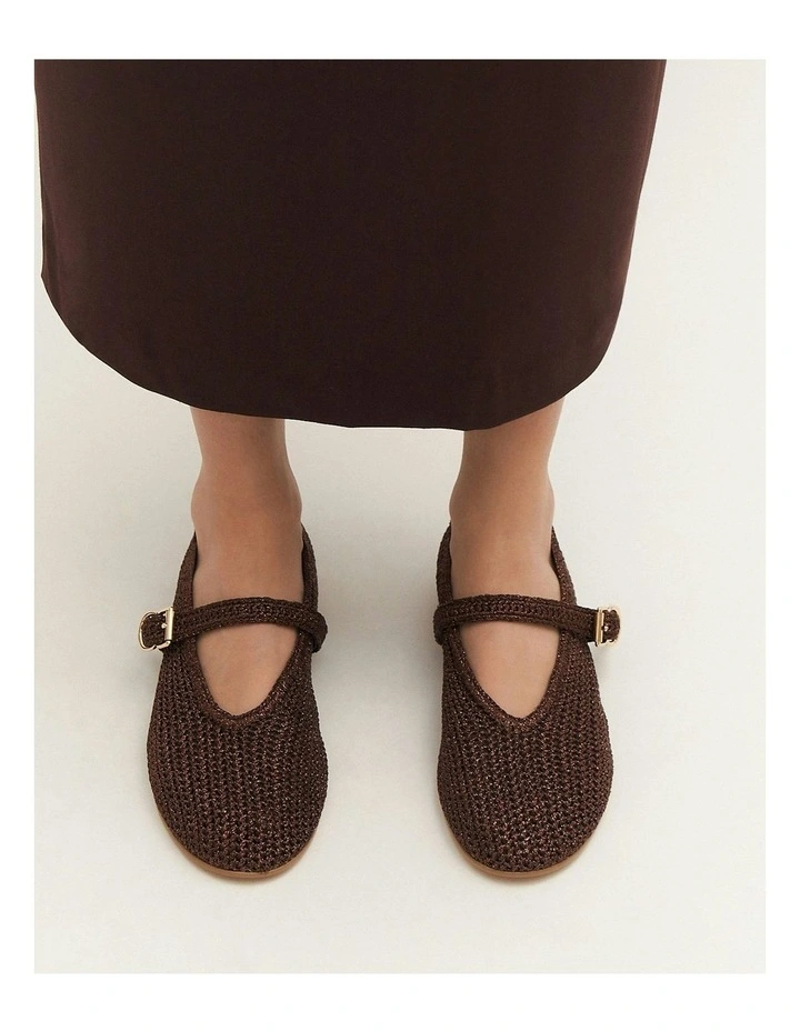 Georgie Ballet Flats in Bronze image 3