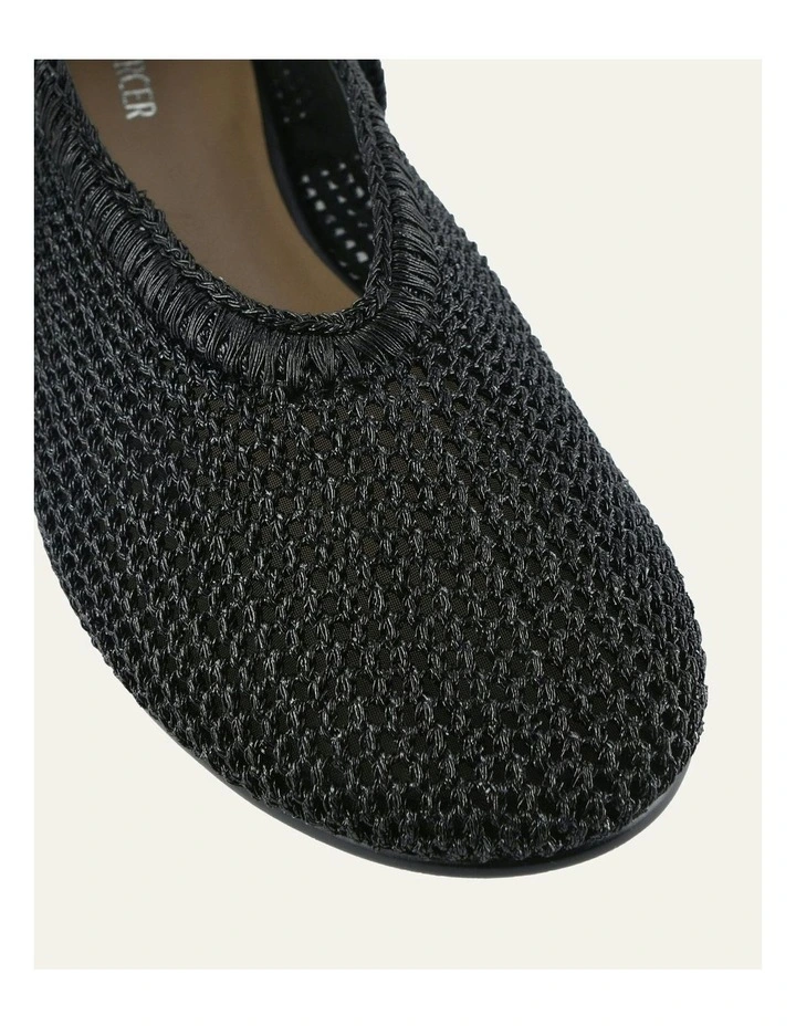 Georgie Ballet Flats in Black image 3