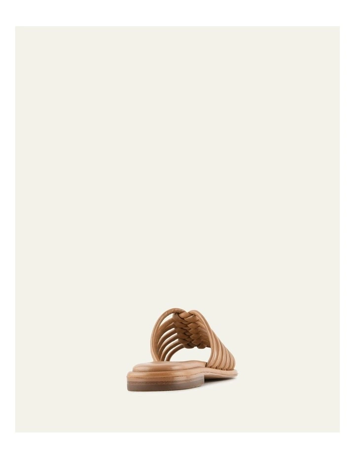 Chia Flat Sandals in Tuscan Tan Leather image 5