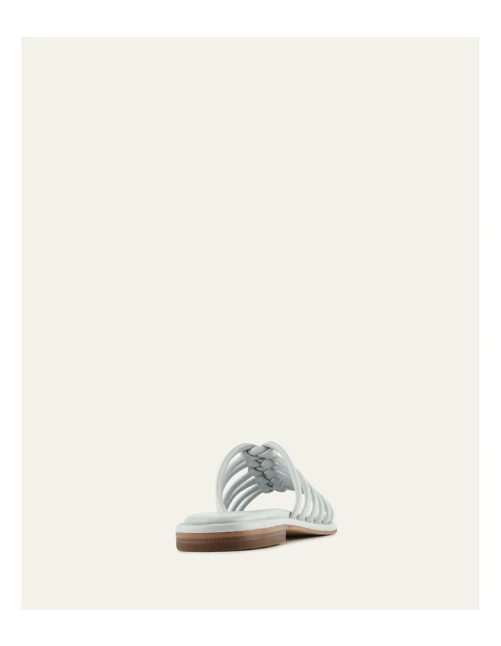 Chia Flat Sandals in Dusk Blue Leather image 5