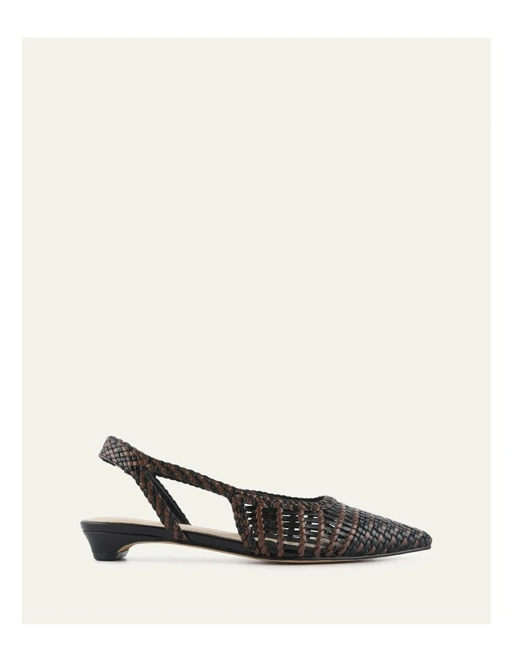 Aubrey Dress Flats in Black/Pecan Leather image 1