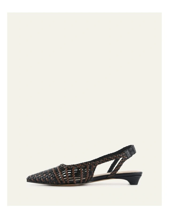Aubrey Dress Flats in Black/Pecan Leather image 6