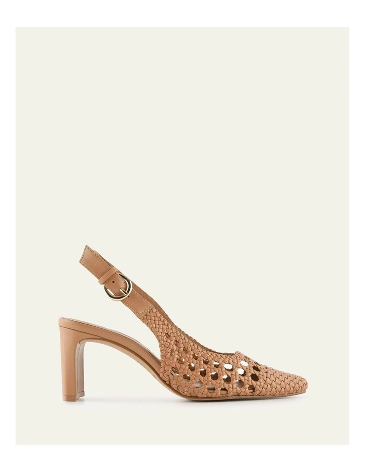Oscar Mid Heels in Toffee Leather image 1