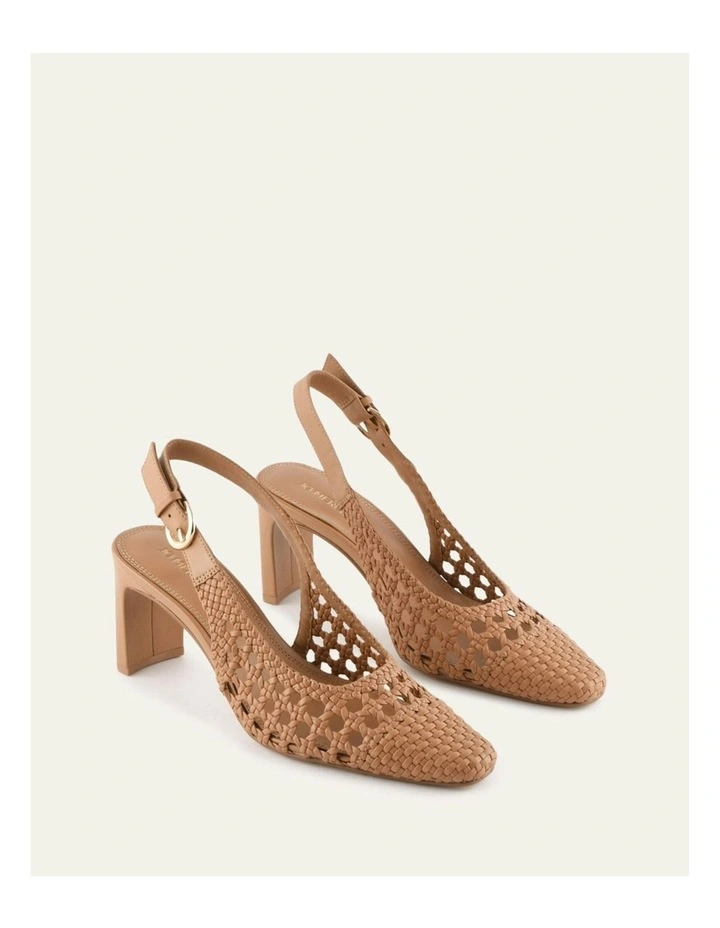 Oscar Mid Heels in Toffee Leather image 3