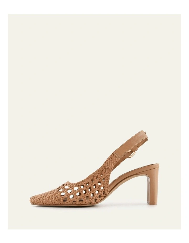 Oscar Mid Heels in Toffee Leather image 6