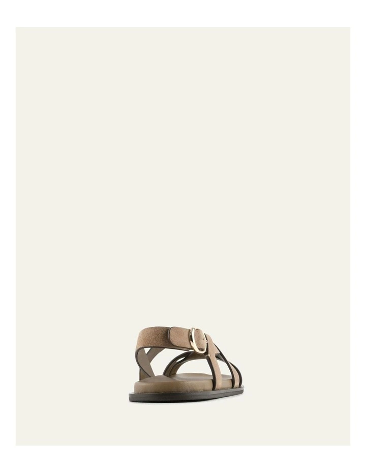 Falcon Flat Sandals in Latte Suede image 5