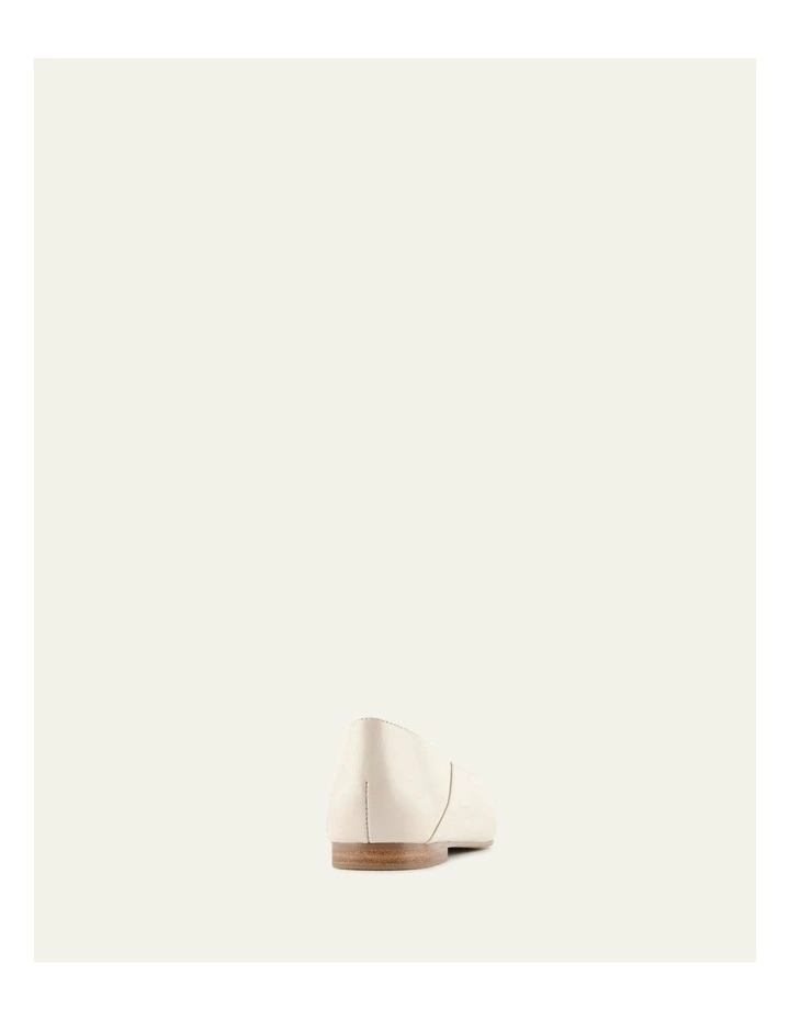 Dixon Ballet Flats in Off White Leather image 5