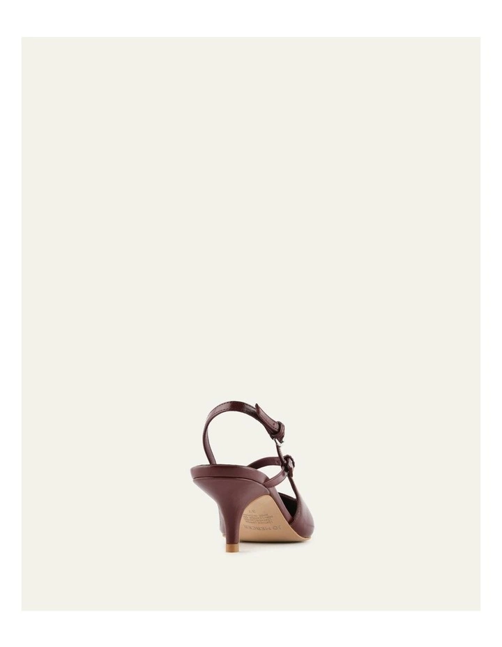Skye Low Heels in Mulberry Leather image 5