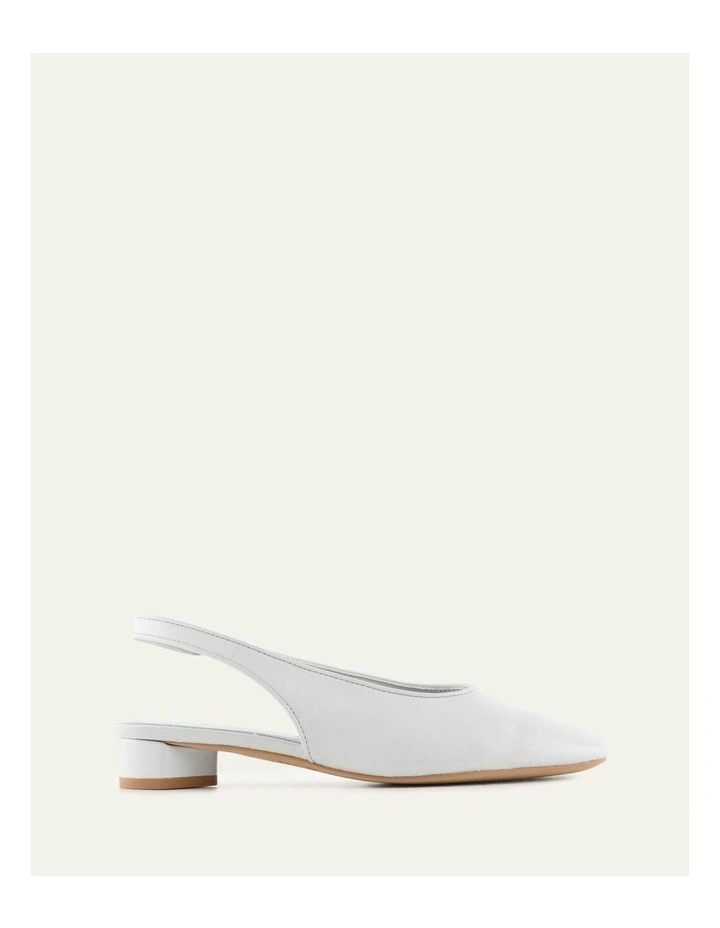 Orbit Low Heels in Dusk Blue Leather image 1