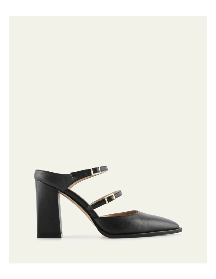 Comet High Heels in Black Leather image 1