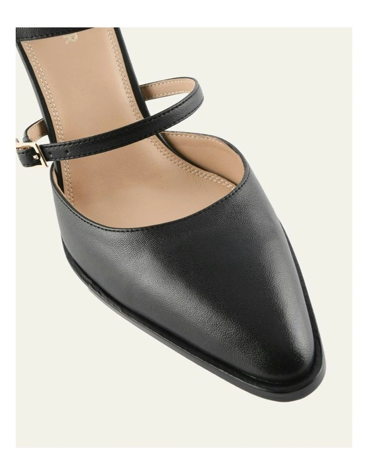Comet High Heels in Black Leather image 4