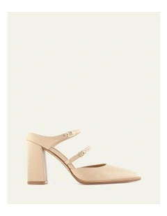 Comet High Heels in Beige Lizard Print