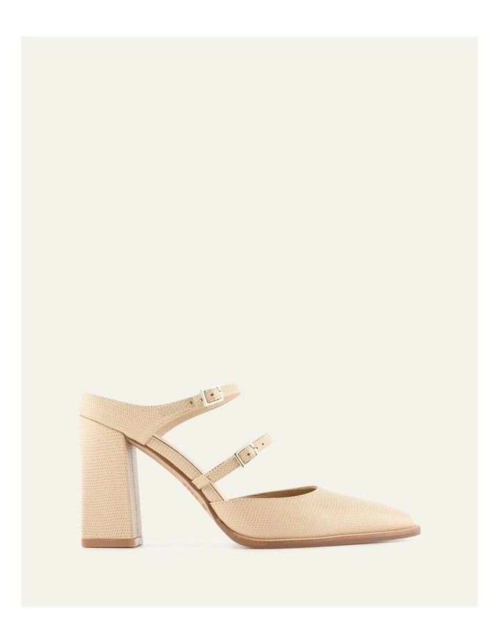 Comet High Heels in Beige Lizard Print image 1