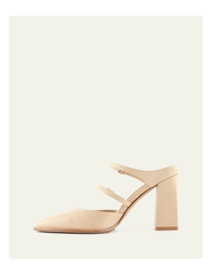 Comet High Heels in Beige Lizard Print image 6