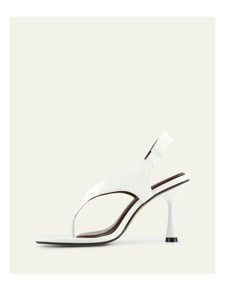 Shade Leather High Heel Sandals in White image 6