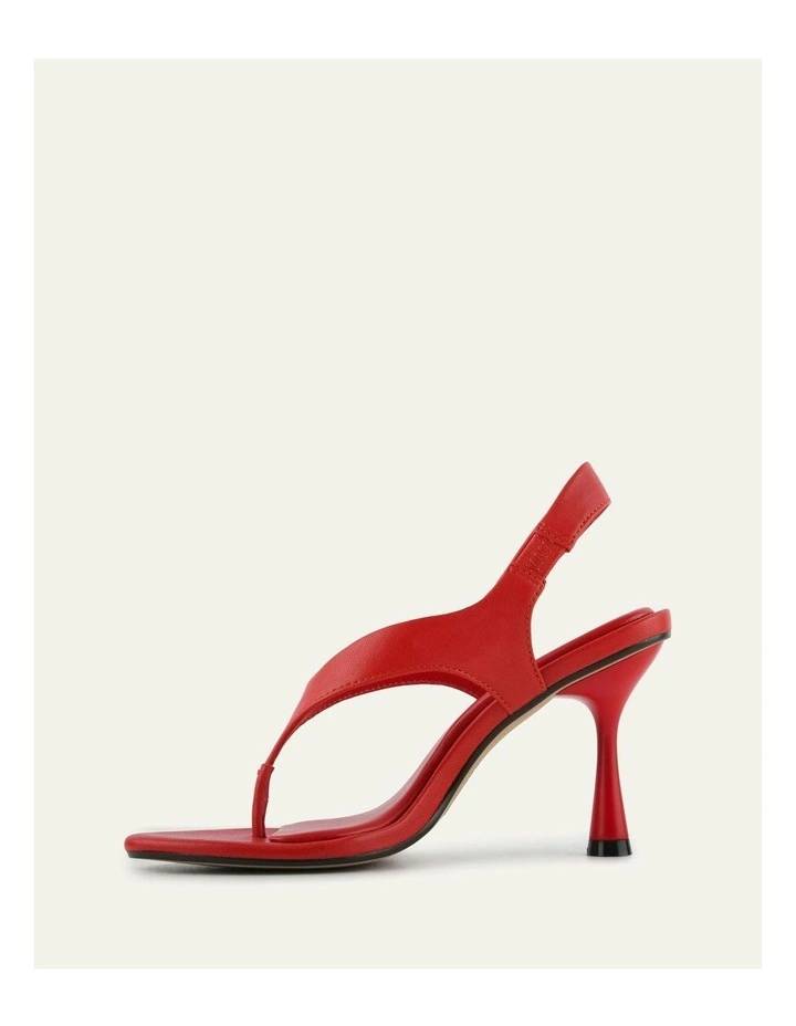 Shade Leather High Heel Sandals in Red image 6