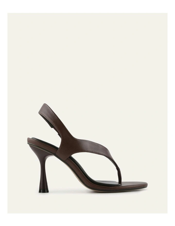 Shade Leather High Heel Sandals in Pecan image 1