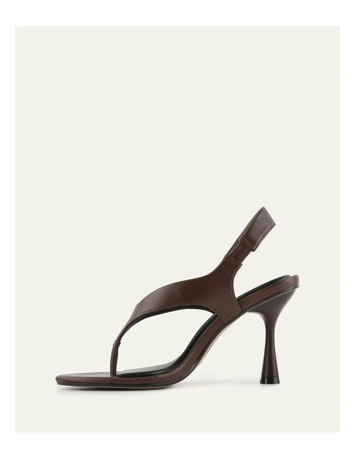 Shade Leather High Heel Sandals in Pecan image 6
