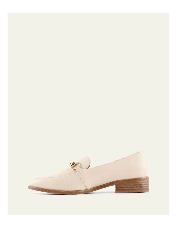 Rowan Leather Loafers in Cream image 4