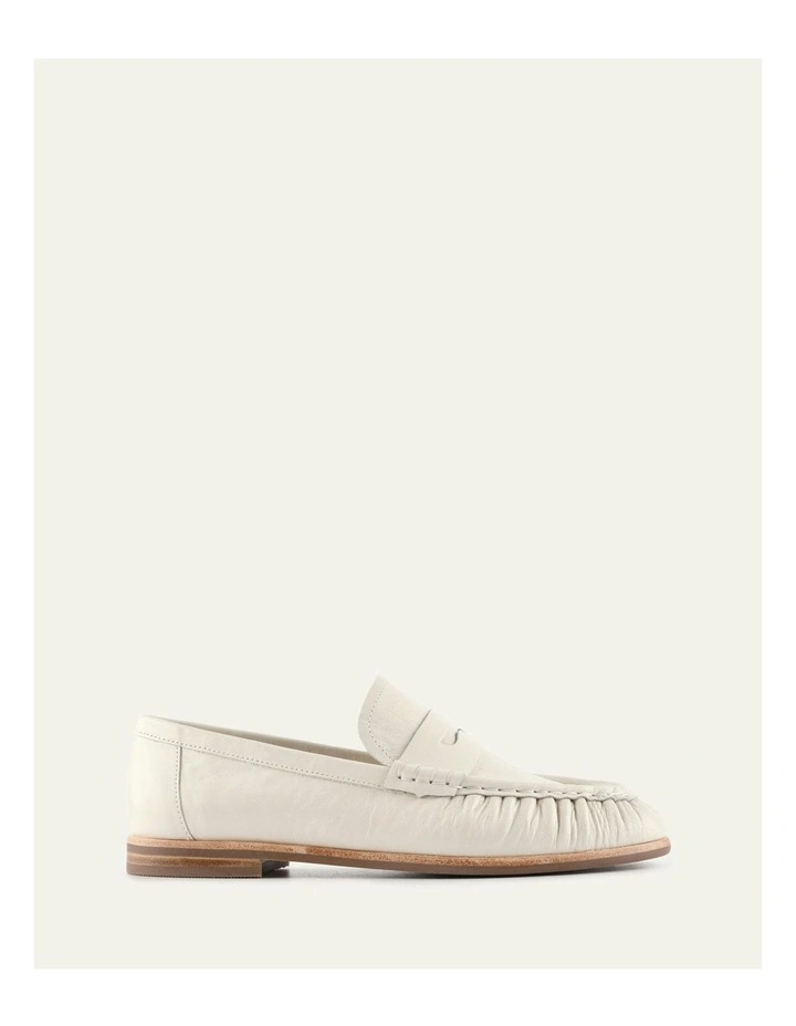 Myrtle Leather Loafers in Off White image 1