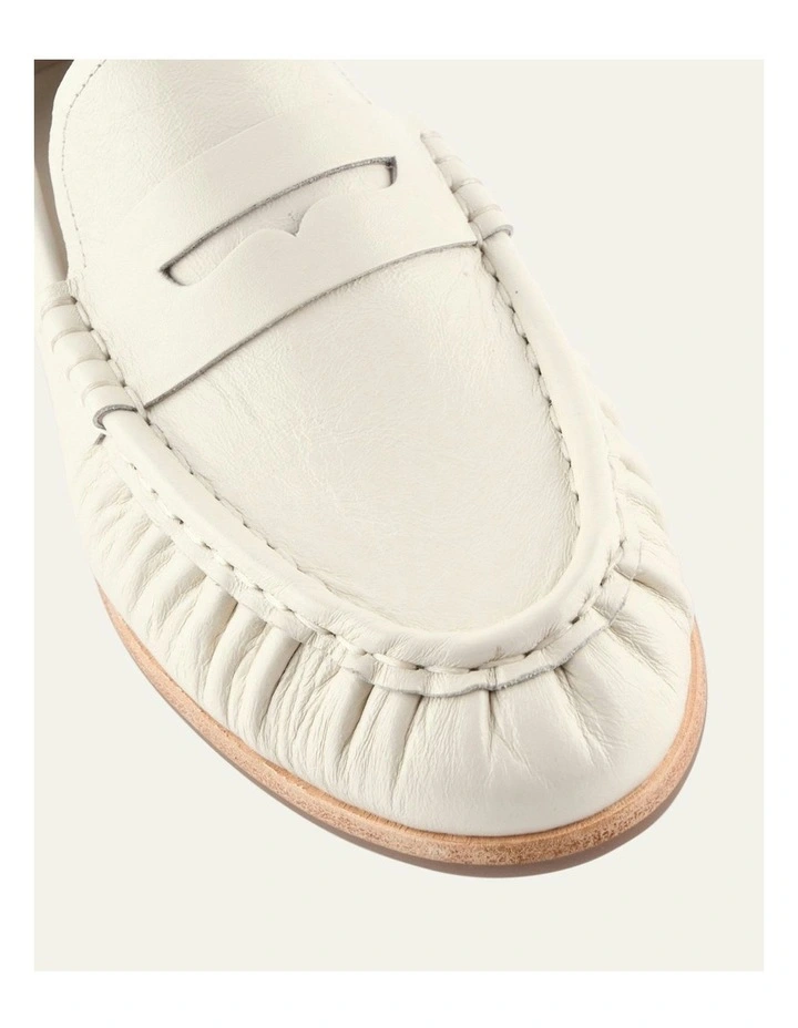 Myrtle Leather Loafers in Off White image 4