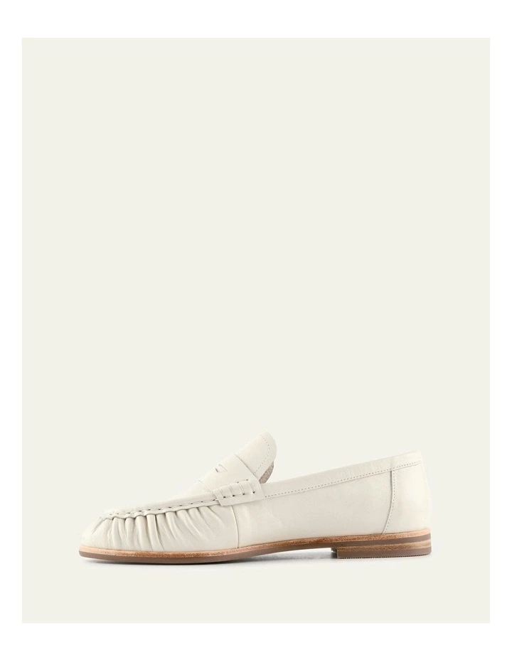 Myrtle Leather Loafers in Off White image 6