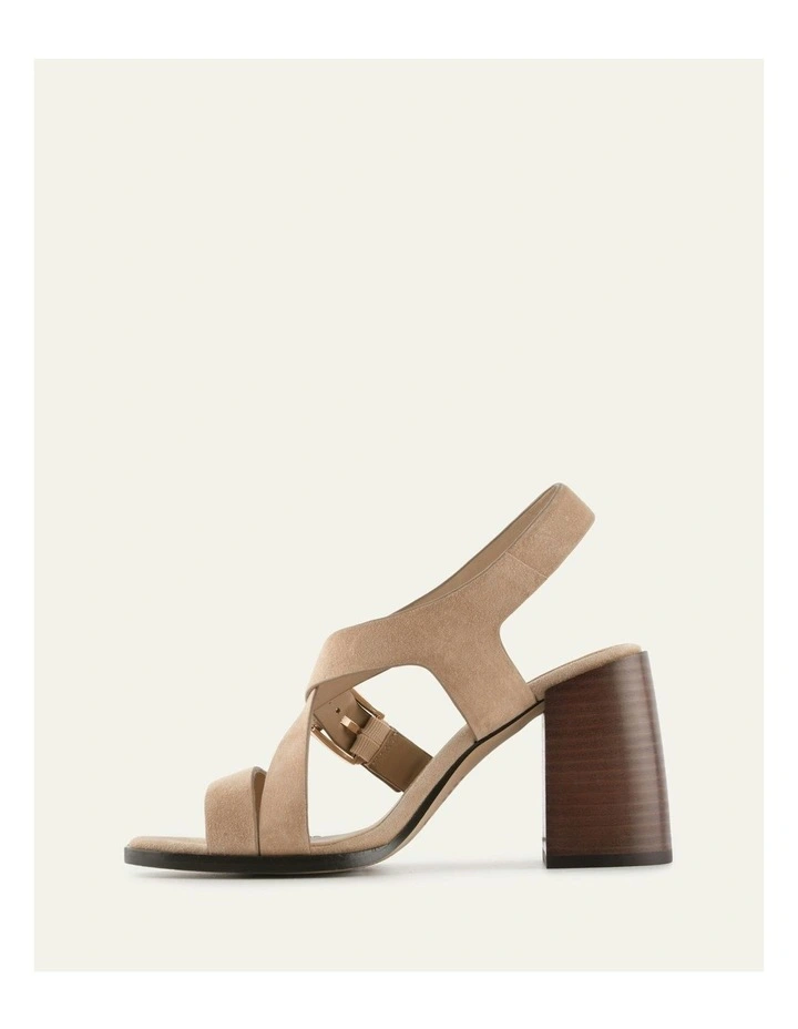 Virgo Suede High Heel Sandals in Latte image 6