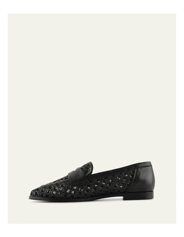 Abbott Raffia Loafers in Black image 6