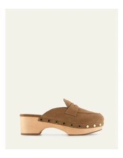 Drift Clogs Suede Biscuit in Brown