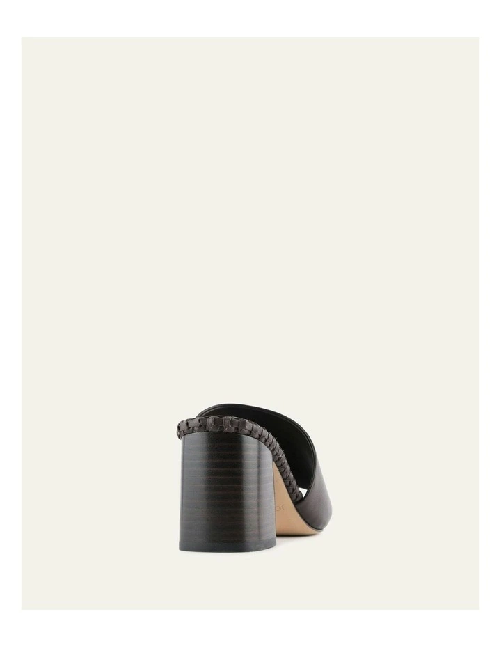 Sienna Leather Mid Heel Sandals in Bitter Chocolate image 5