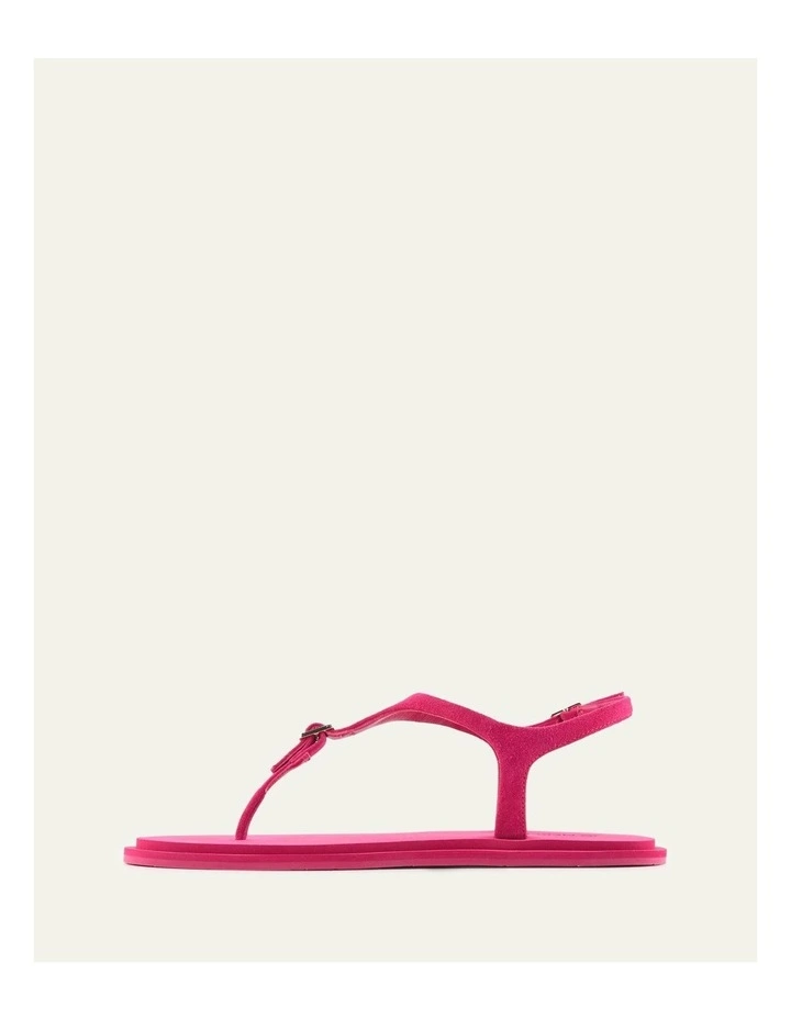 Miro Flat Sandals in Fuschia Suede image 4