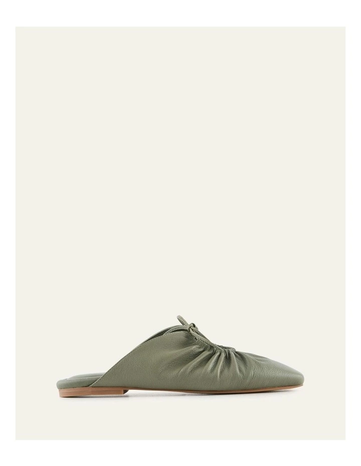 Keva Leather Casual Flats in Sage image 1