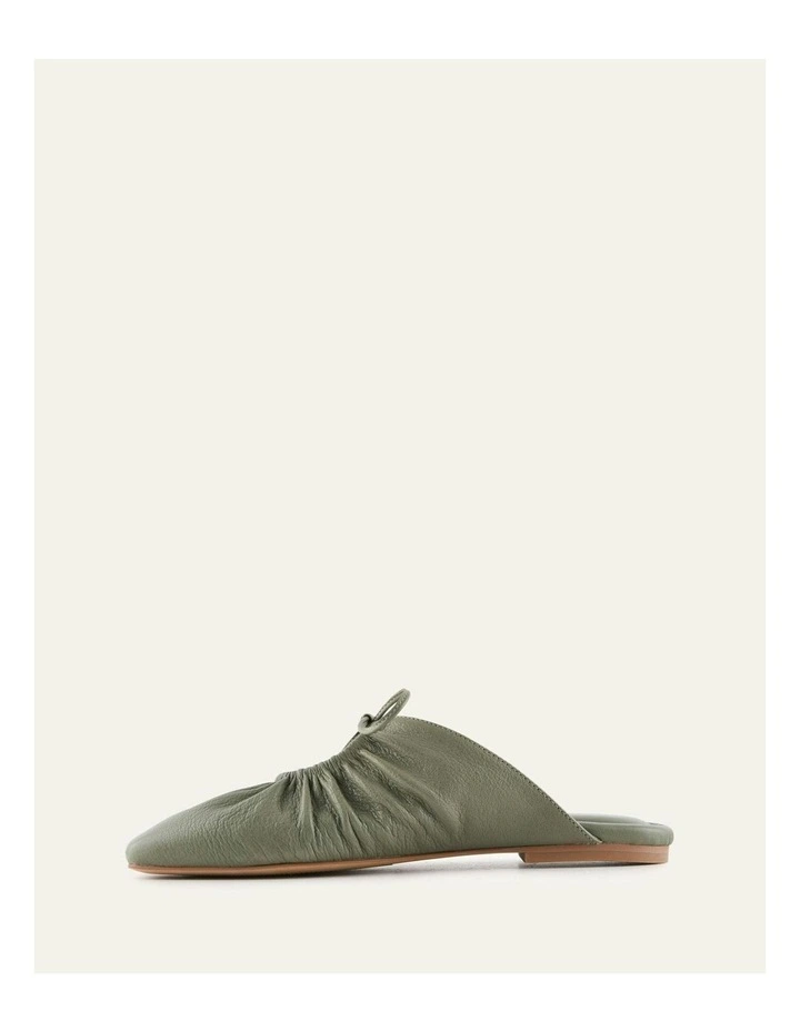 Keva Leather Casual Flats in Sage image 6
