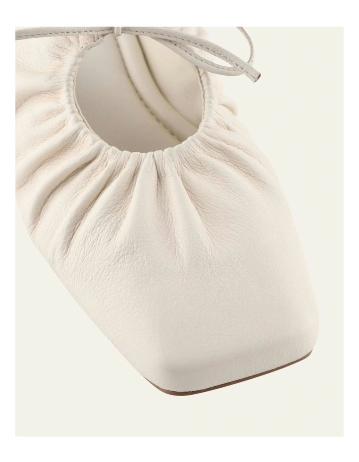 Keva Casual Flats in Off White Leather image 4