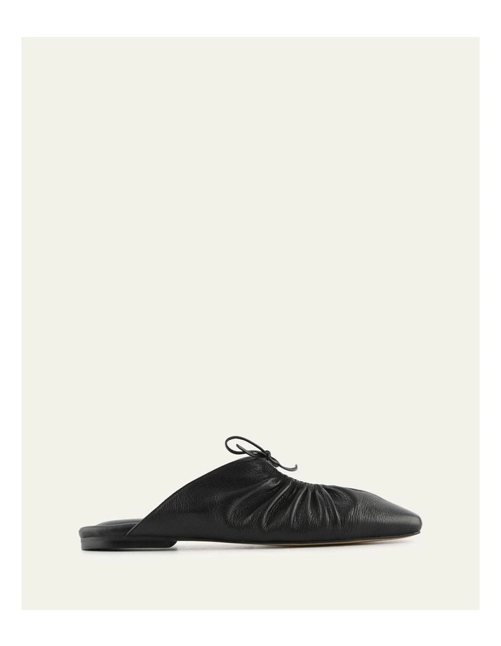 Keva Casual Flats in Black Leather image 1