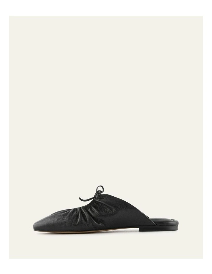 Keva Casual Flats in Black Leather image 6
