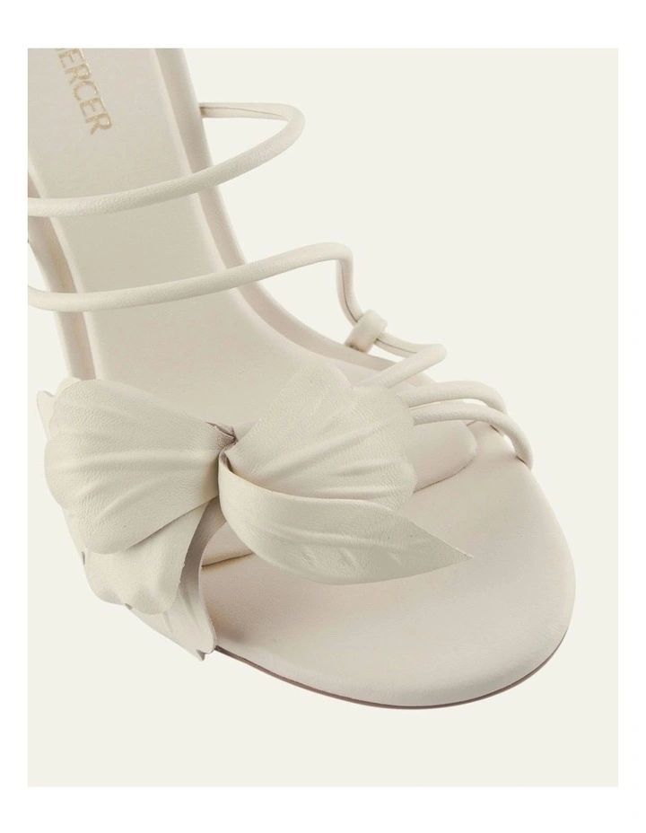 Solar High Heel Sandals in Vanilla Leather image 4