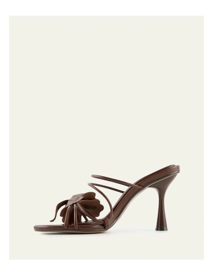 Solar High Heel Sandals in Pecan Leather image 6