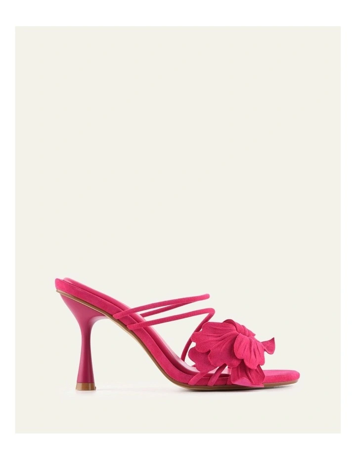 Solar High Heel Sandals in Fuchsia Suede image 1