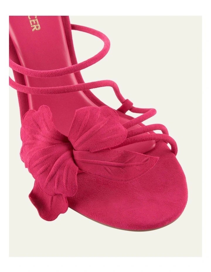 Solar High Heel Sandals in Fuchsia Suede image 3