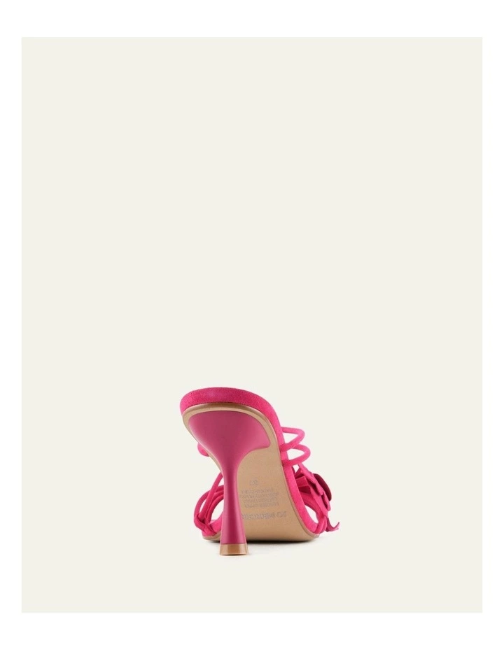 Solar High Heel Sandals in Fuchsia Suede image 4