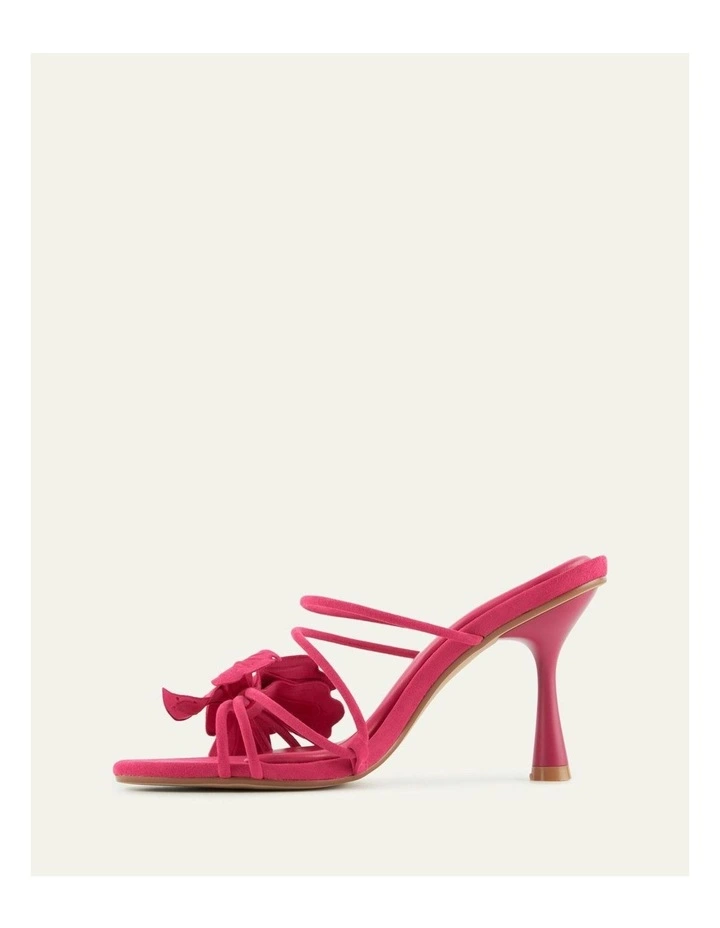Solar High Heel Sandals in Fuchsia Suede image 5