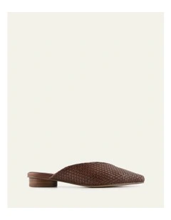 Lena Dress Flats in Pecan Leather