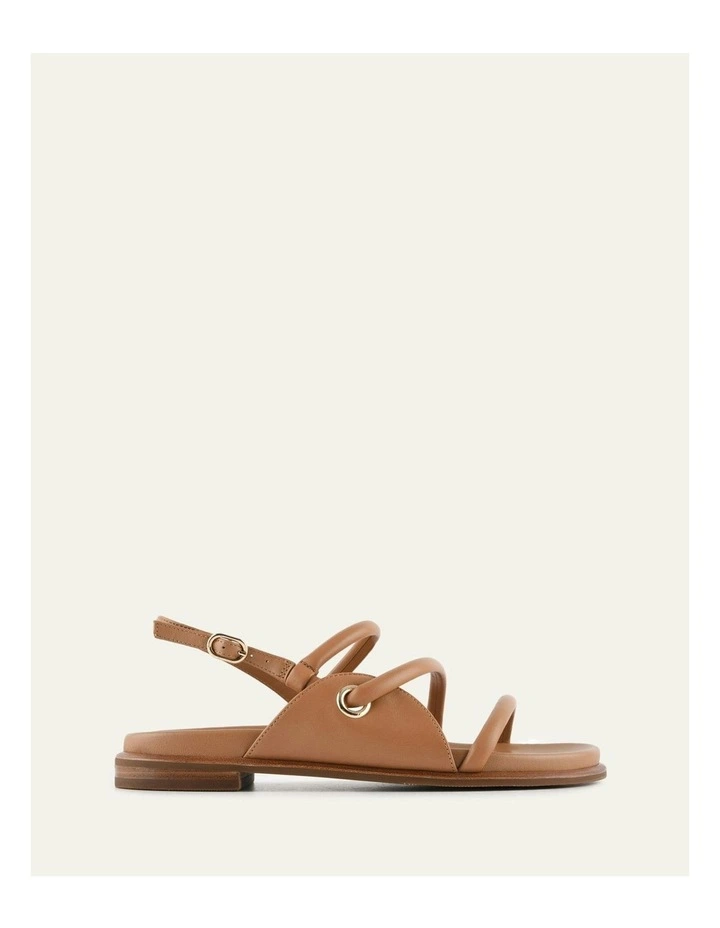 Halo Flat Sandals Tuscan in Tan Leather image 1