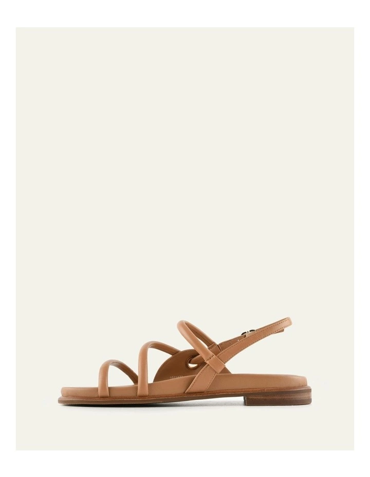 Halo Flat Sandals Tuscan in Tan Leather image 6