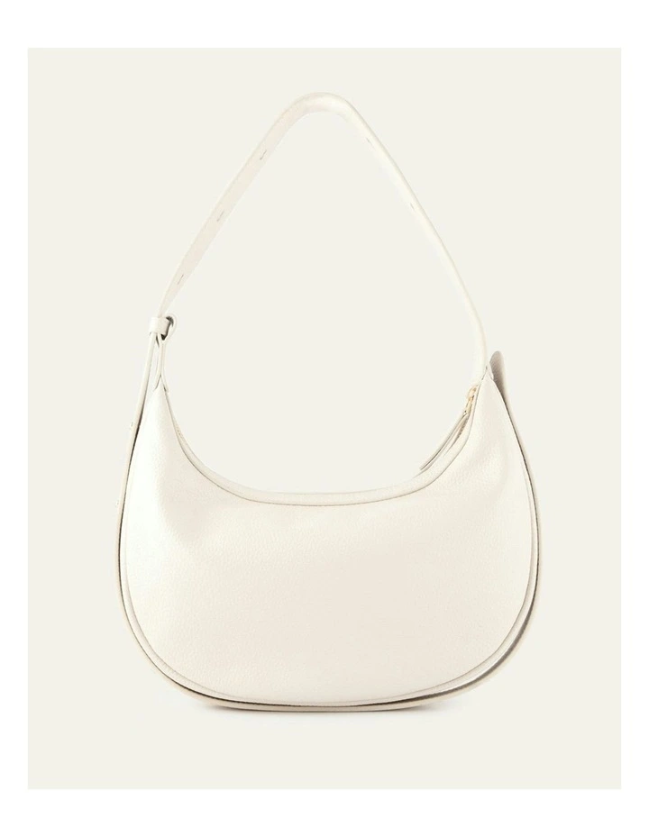 Taya Shoulder Bag in Off White Leather image 4