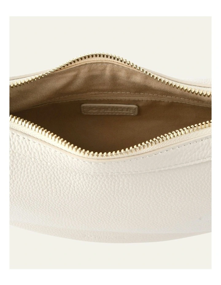 Taya Shoulder Bag in Off White Leather image 5
