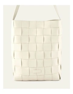 Haze Tote Bag in Off White Leather