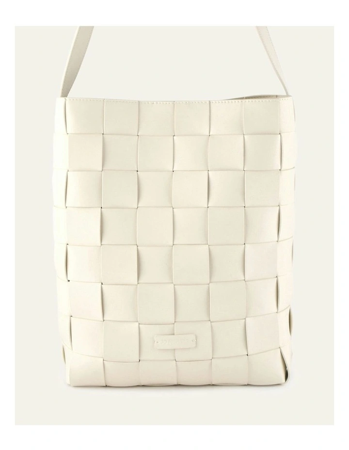 Haze Tote Bag in Off White Leather image 1