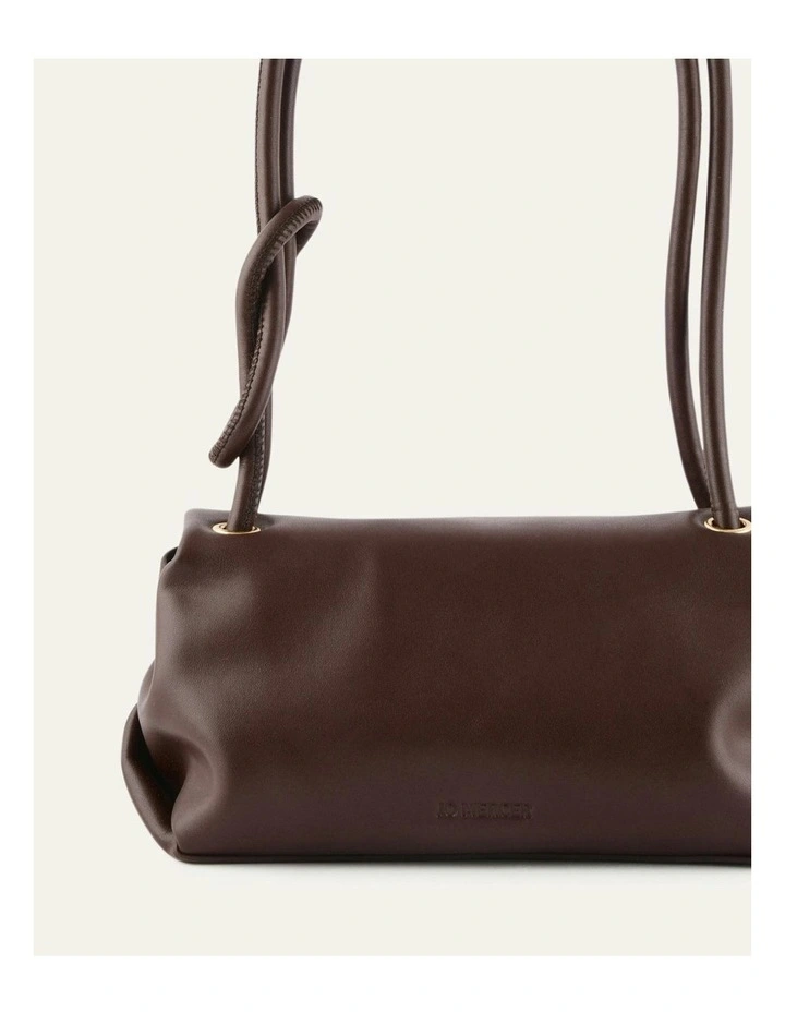 Orchid Shoulder Bag in Bitter Choc Leather image 3